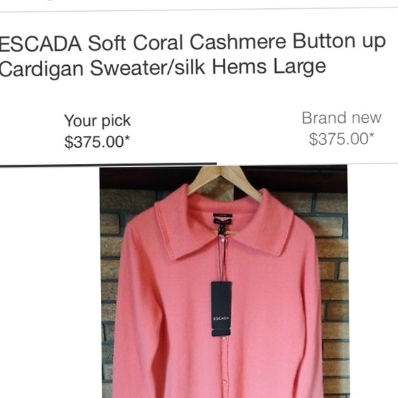 ESCADA Cashmere cardigan in dark pink - Picture 1 of 4
